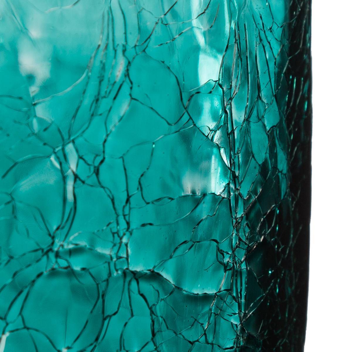 Atmosphera - Vase cylindre verre craquelé H20cm - Atmosphera Créateur d'intérieur - Imagen 3