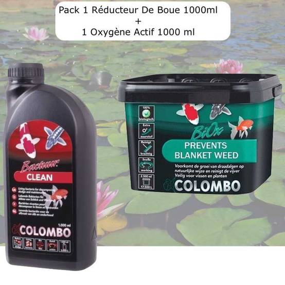 Pack Réducteur De Boue, 1000 ML + 1 Oxygène Actif,1000 ml Pour Bassins De 12500L
