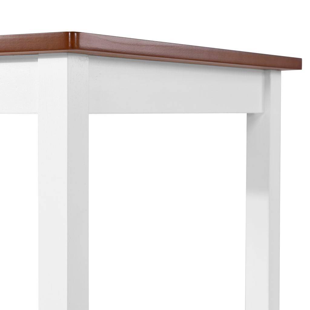 Helloshop26 - Table haute mange debout bar bistrot bois massif 108 cm - Imagen 3