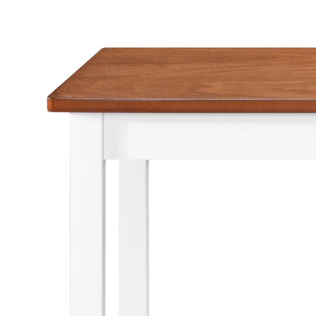 Helloshop26 - Table haute mange debout bar bistrot bois massif 108 cm - Imagen 4