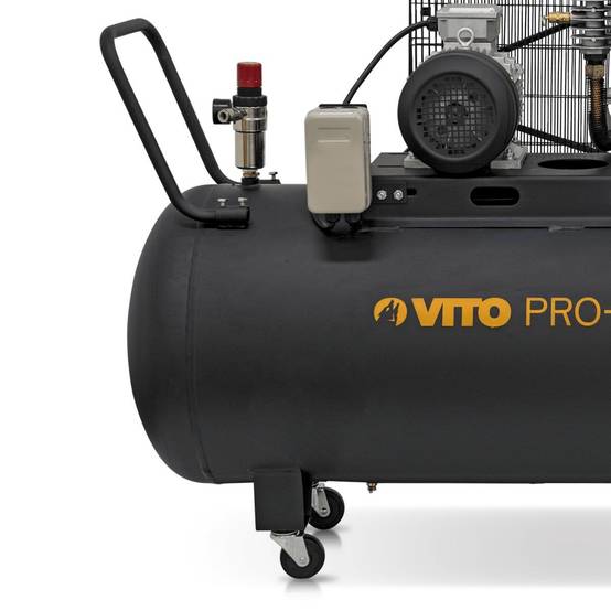 Compresseur d'air 300L Courroie 10 Bar 4000W 5.5CV 500L/min 380V VITO - Imagen 8