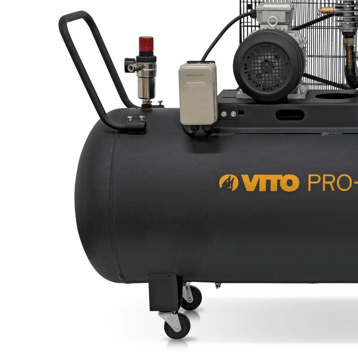 Compresseur d'air 300L Courroie 10 Bar 4000W 5.5CV 500L/min 380V VITO - Imagen 8
