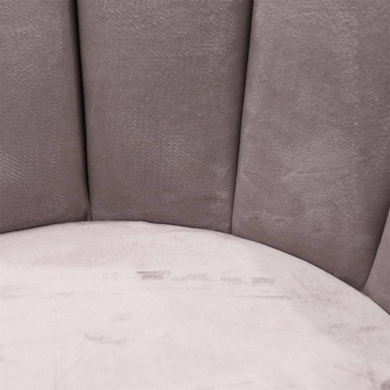 The Home Deco Factory - Chaise Ariel velours gris - Image 6