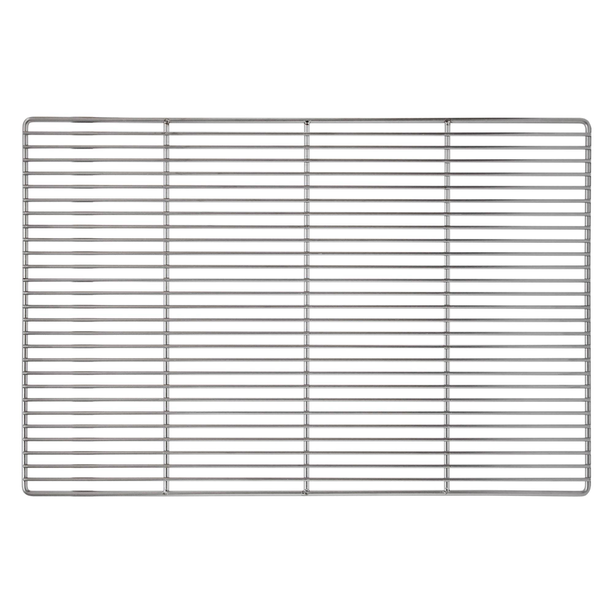 Grille barbecue inox rectangulaire 60x40 cm avec poignées amovibles robuste et antirouille adaptée aux cheminées barbecues, foyers et braseros BBQ - Image 3