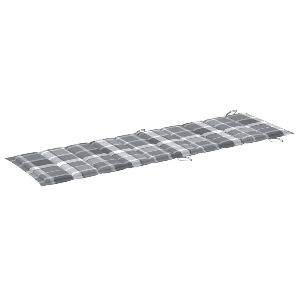 Helloshop26 - Lot de 2 transats chaise longue bain de soleil lit de jardin terrasse meuble d'extérieur avec coussins bois d'acacia solide - Imagen 7