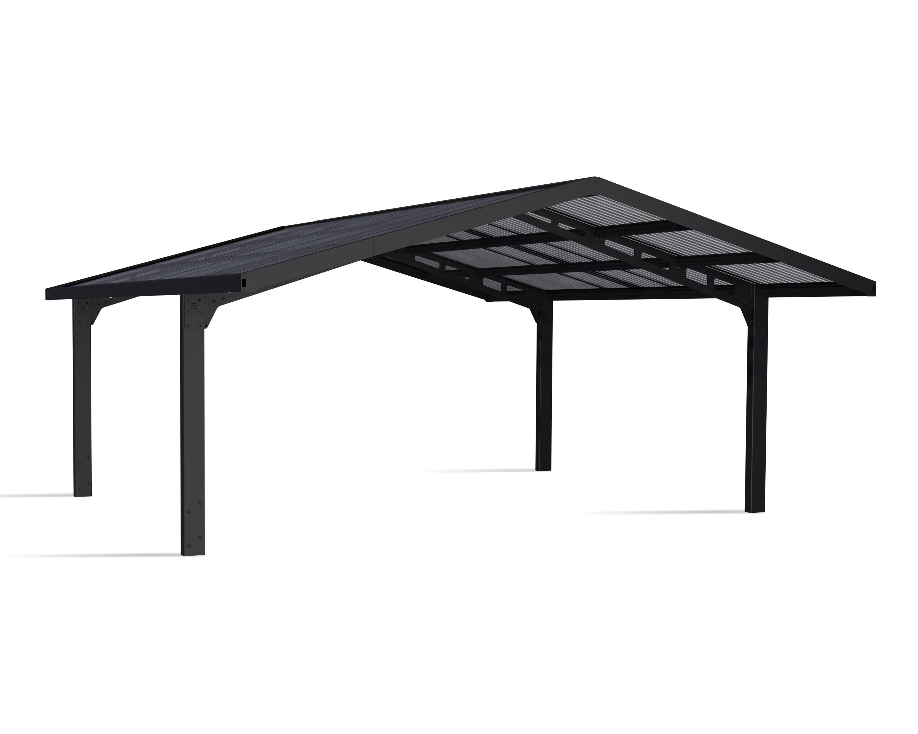 Canopia - CANOPIA CARPORT DOUBLE SYDNEY 5,4X5,9 ARC NOIR - Imagen 1