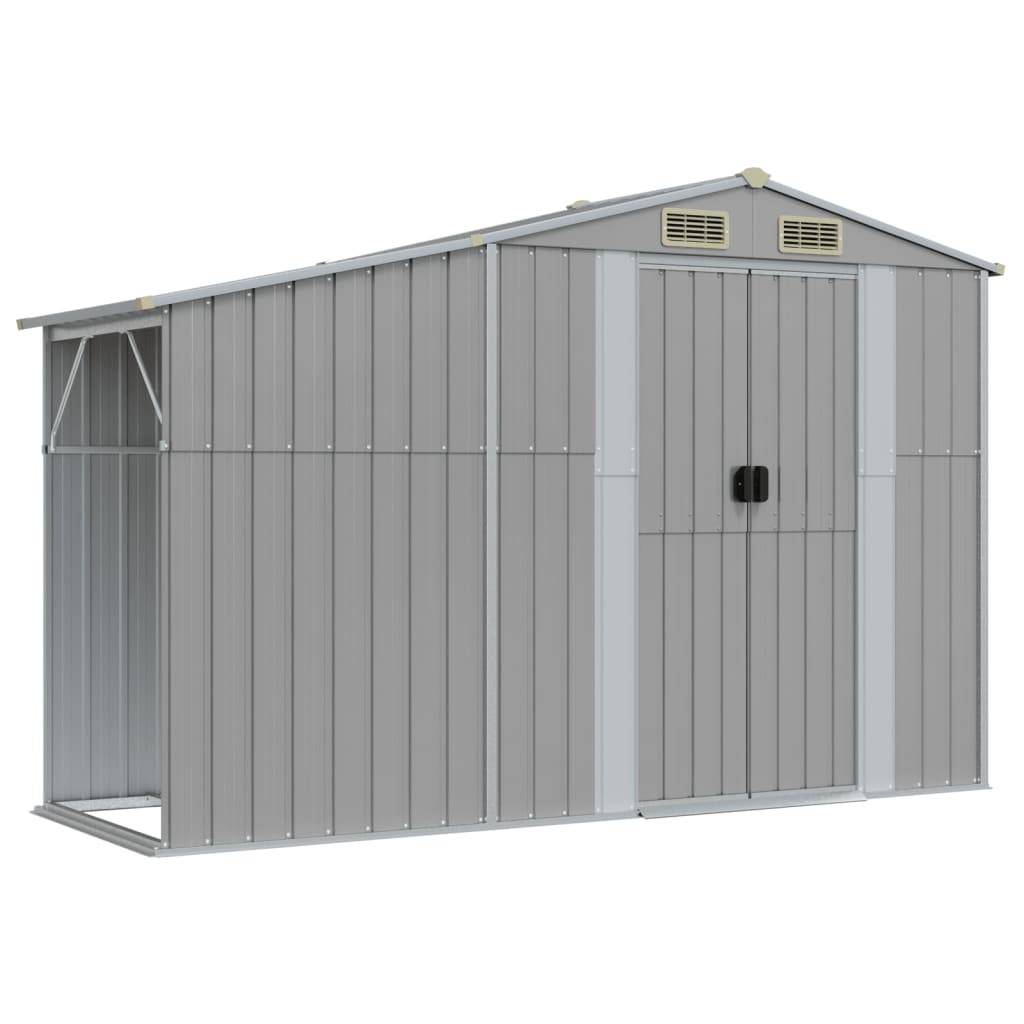 Maison Chic - Abri de jardin 2.58m² Cabane de jardin - gris 277x93x179 cm acier galvanisé - Meuble Pro MAISON CHIC - Imagen 1