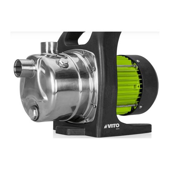 Pompe d'arrosage 800W 3000 L/h Pompe transfert Eaux avec Particules 1mm max VITO - Imagen 2