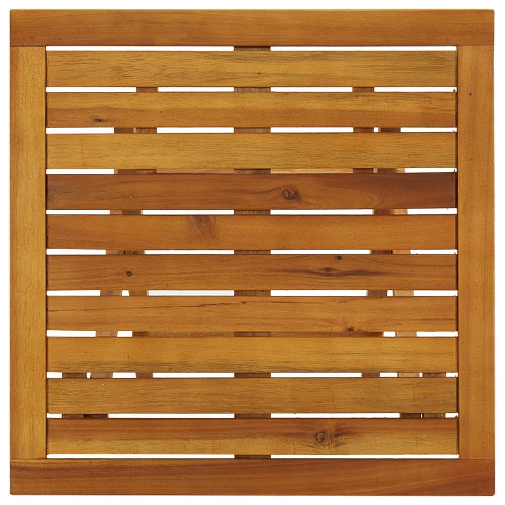 ComfortXL - Petite Table d'Appoint Pliable en Bois d'Acacia Massif, Carrée 46x46 cm, Idéale pour Balcon ou Bout de Canapé – ComfortXL Outdoor Living - Image 7