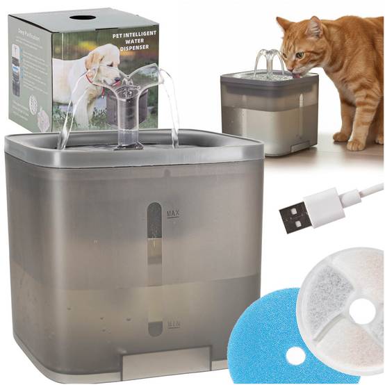 Fontaine pour chien de chat chien buveur automatique USB 2l filtre de nettoyage - Image 1