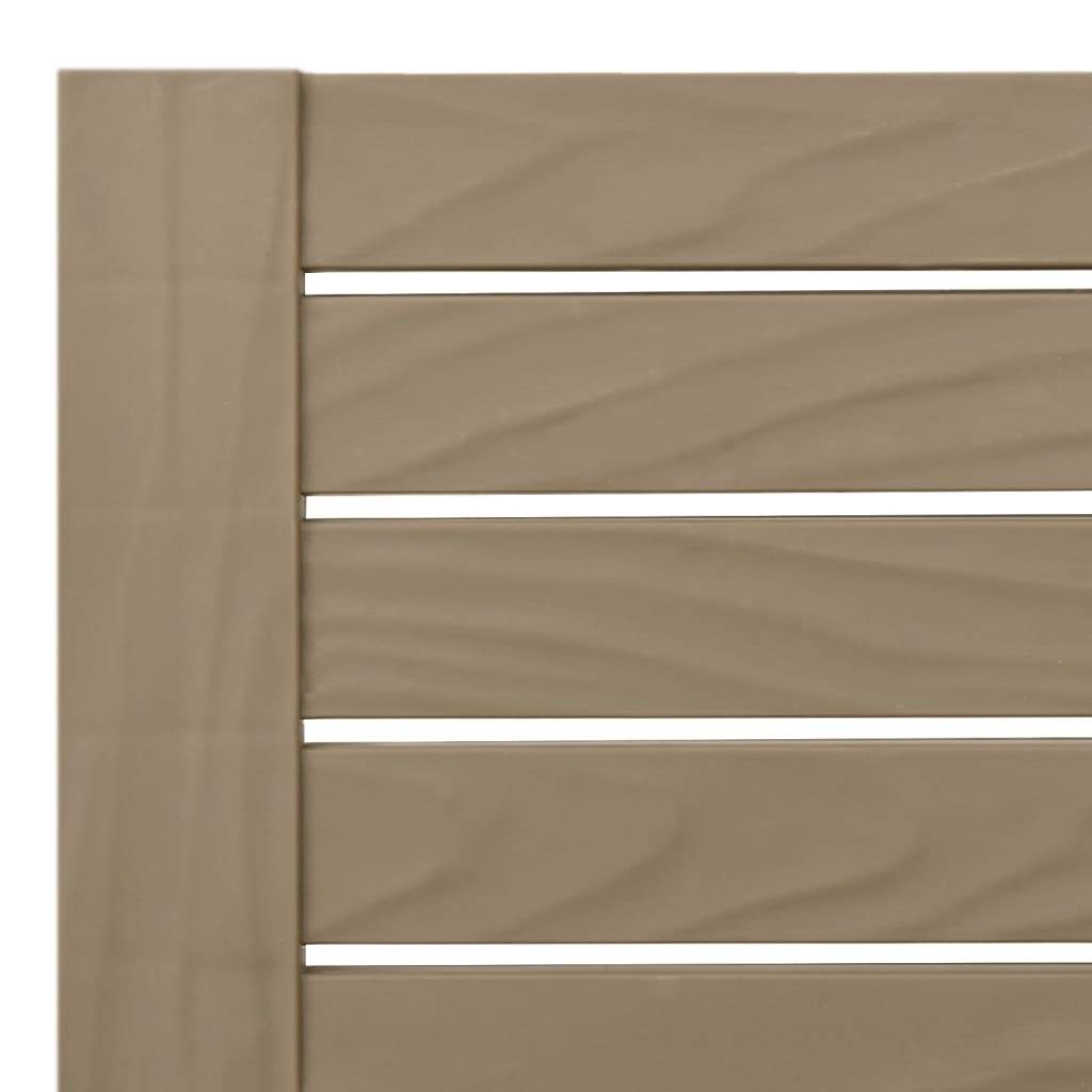 Bain de soleil imitation bois Polypropylène pour extérieur Dossier réglable Brun - ComfortXL Outdoor Living - Image 8
