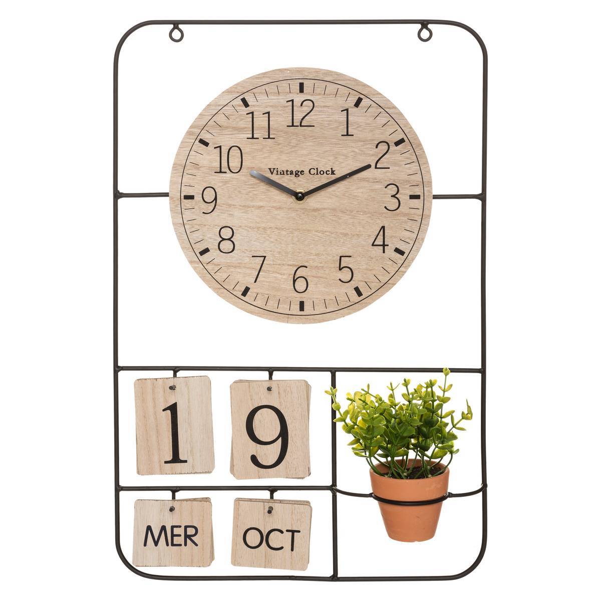 Atmosphera - Horloge "Camille" H52cm - Atmosphera Créateur d'intérieur - Imagen 1