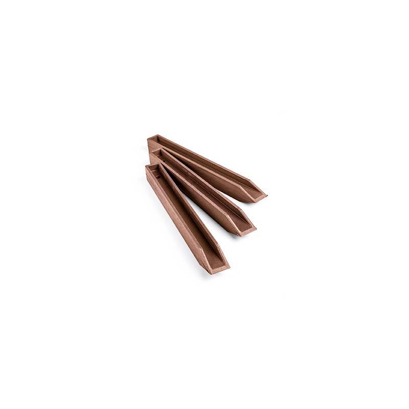Piquet Ecolat pour bordure de jardin (Ecopic, lot de 10) - Brun 38 cm - ECOO - Imagen 1