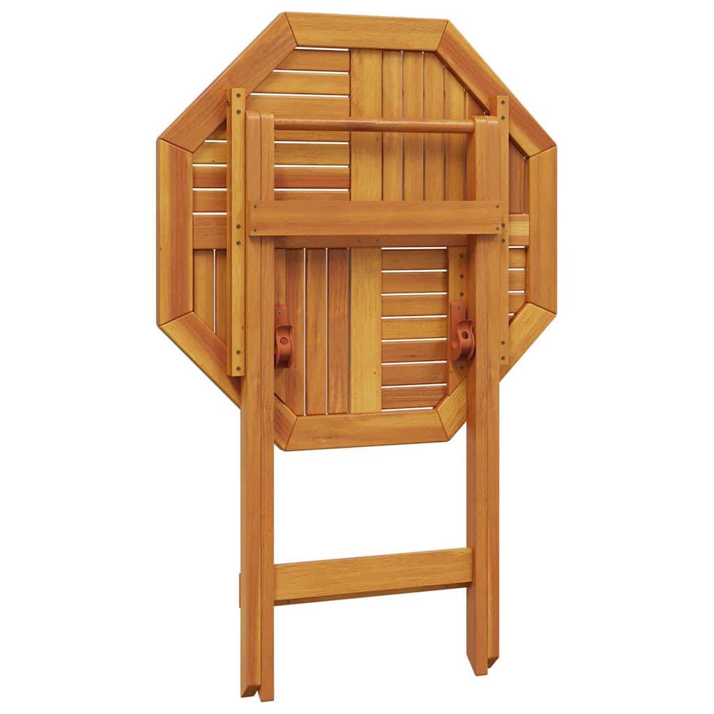 PANGIVO - Table pliable de jardin bois d'acacia massif Ø70x75 cm - PANGIVO - Image 9