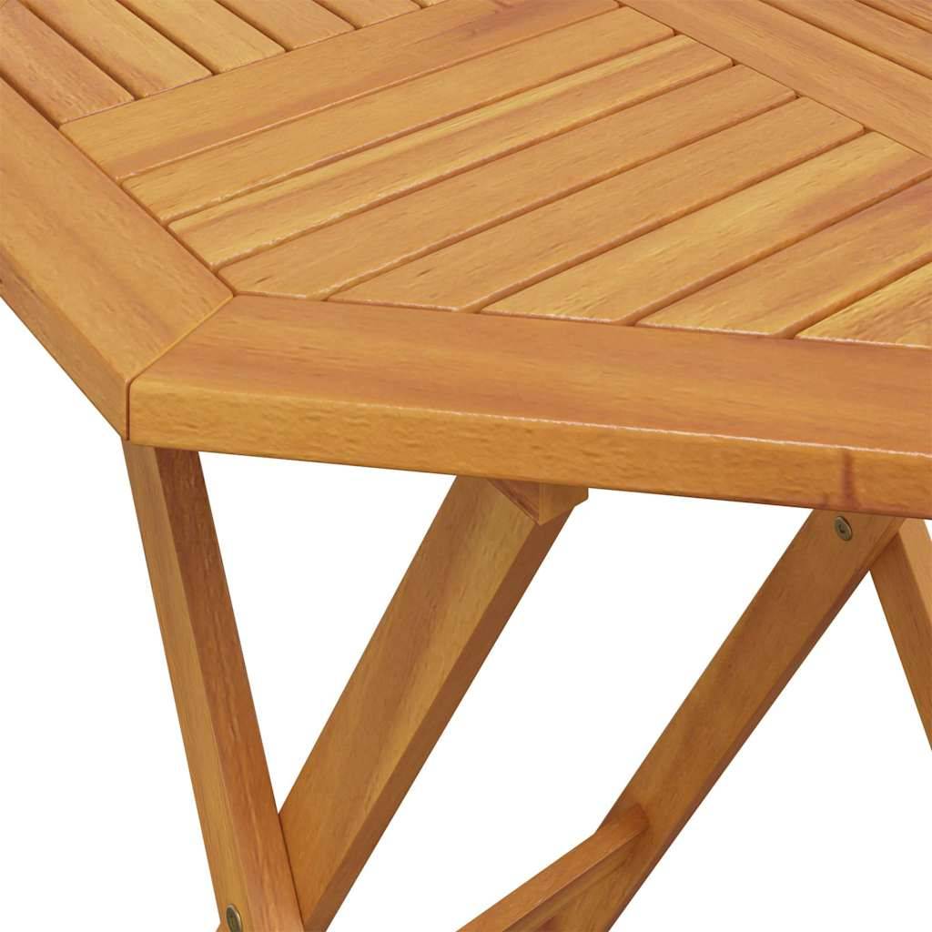 PANGIVO - Table pliable de jardin bois d'acacia massif Ø70x75 cm - PANGIVO - Image 10