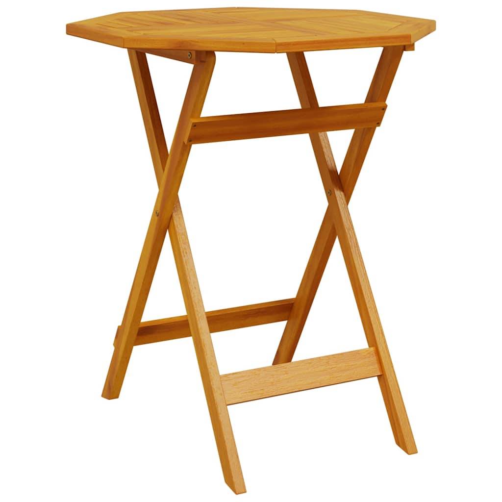 PANGIVO - Table pliable de jardin bois d'acacia massif Ø70x75 cm - PANGIVO - Image 2