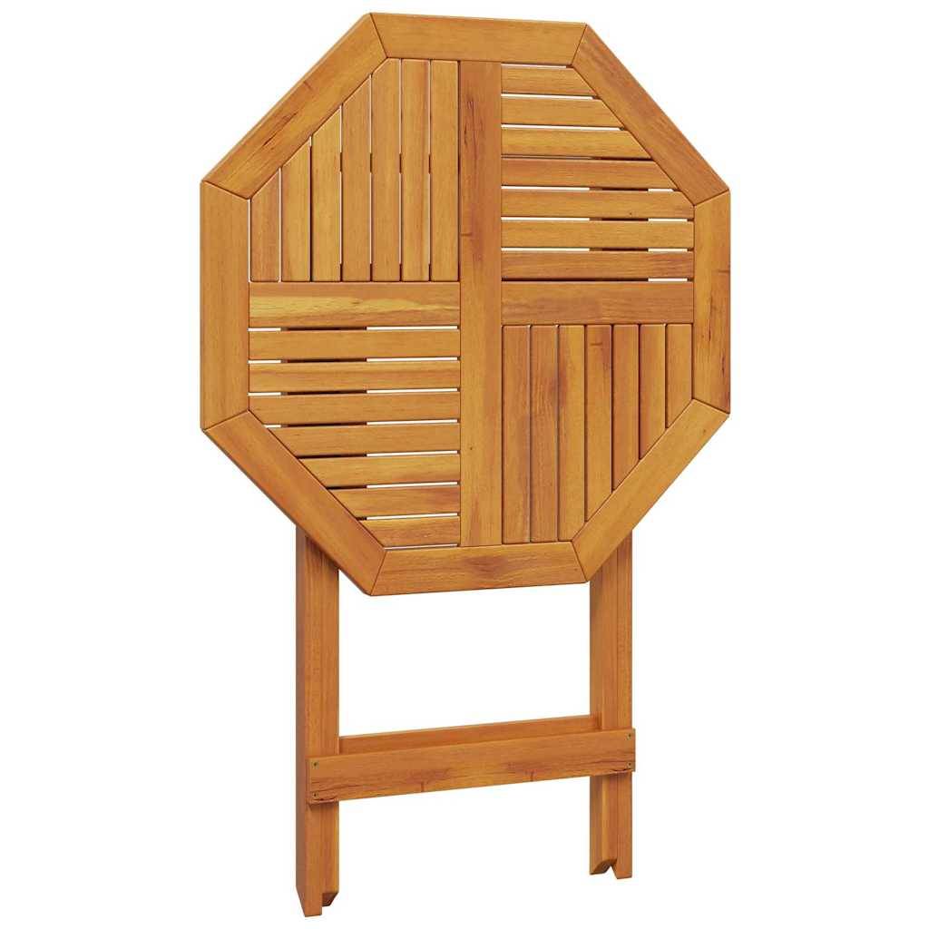 PANGIVO - Table pliable de jardin bois d'acacia massif Ø70x75 cm - PANGIVO - Image 8