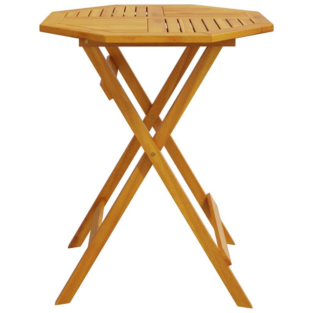 PANGIVO - Table pliable de jardin bois d'acacia massif Ø70x75 cm - PANGIVO - Image 5