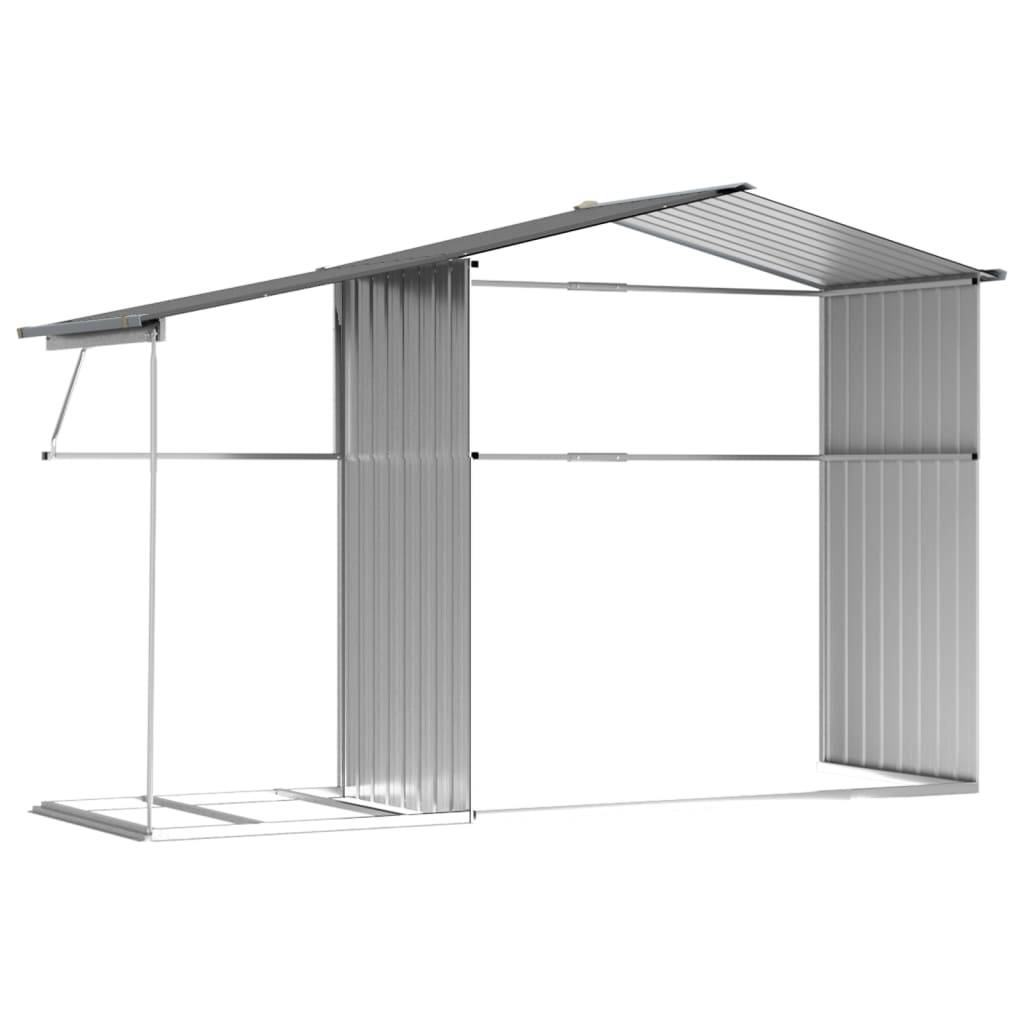 Maison Chic - Abri de jardin 5.33m² - Cabane de jardin - Abri de stockage gris 277x192,5x179 cm acier galvanisé MAISON CHIC - Imagen 9