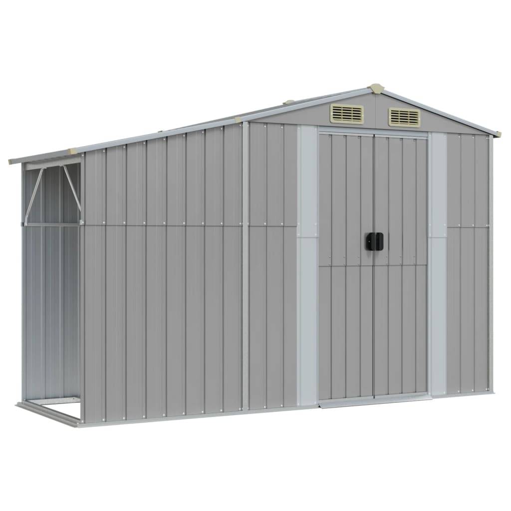 Maison Chic - Abri de jardin 5.33m² - Cabane de jardin - Abri de stockage gris 277x192,5x179 cm acier galvanisé MAISON CHIC - Imagen 8