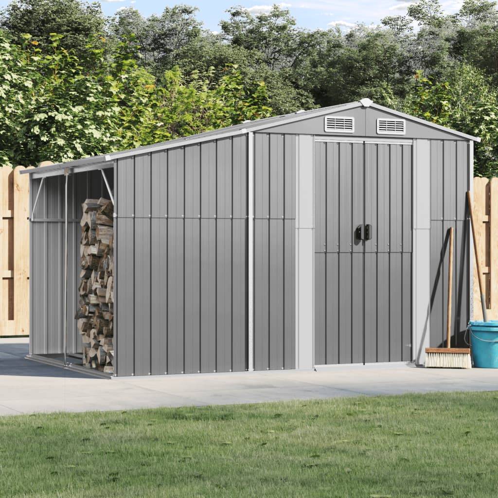 Maison Chic - Abri de jardin 5.33m² - Cabane de jardin - Abri de stockage gris 277x192,5x179 cm acier galvanisé MAISON CHIC - Imagen 2