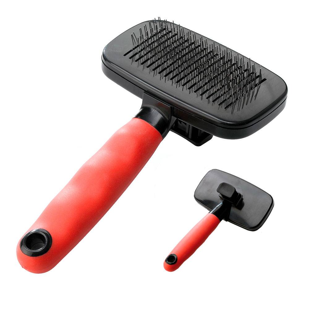 Ferplast - Ferplast Brosse carde pour chiens et chats GRO 5955, idéal pour animaux à poils moyens et longs, poils faciles à enlever, 16,3 x 9,7 x h 5,6 cm - Image 1