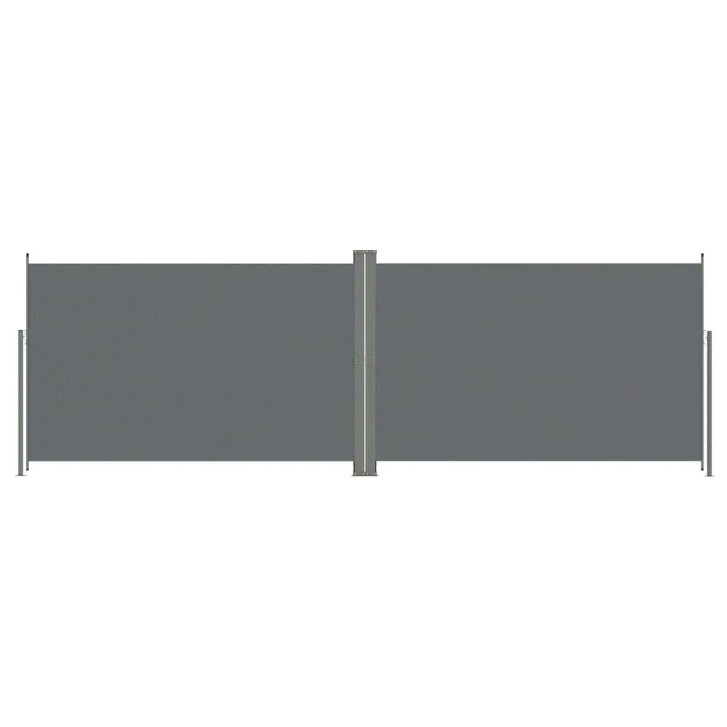 Helloshop26 - Auvent paravent store brise-vue latéral rétractable de patio jardin terrasse balcon protection visuelle écran 220 x 600 cm anthracite - Imagen 1