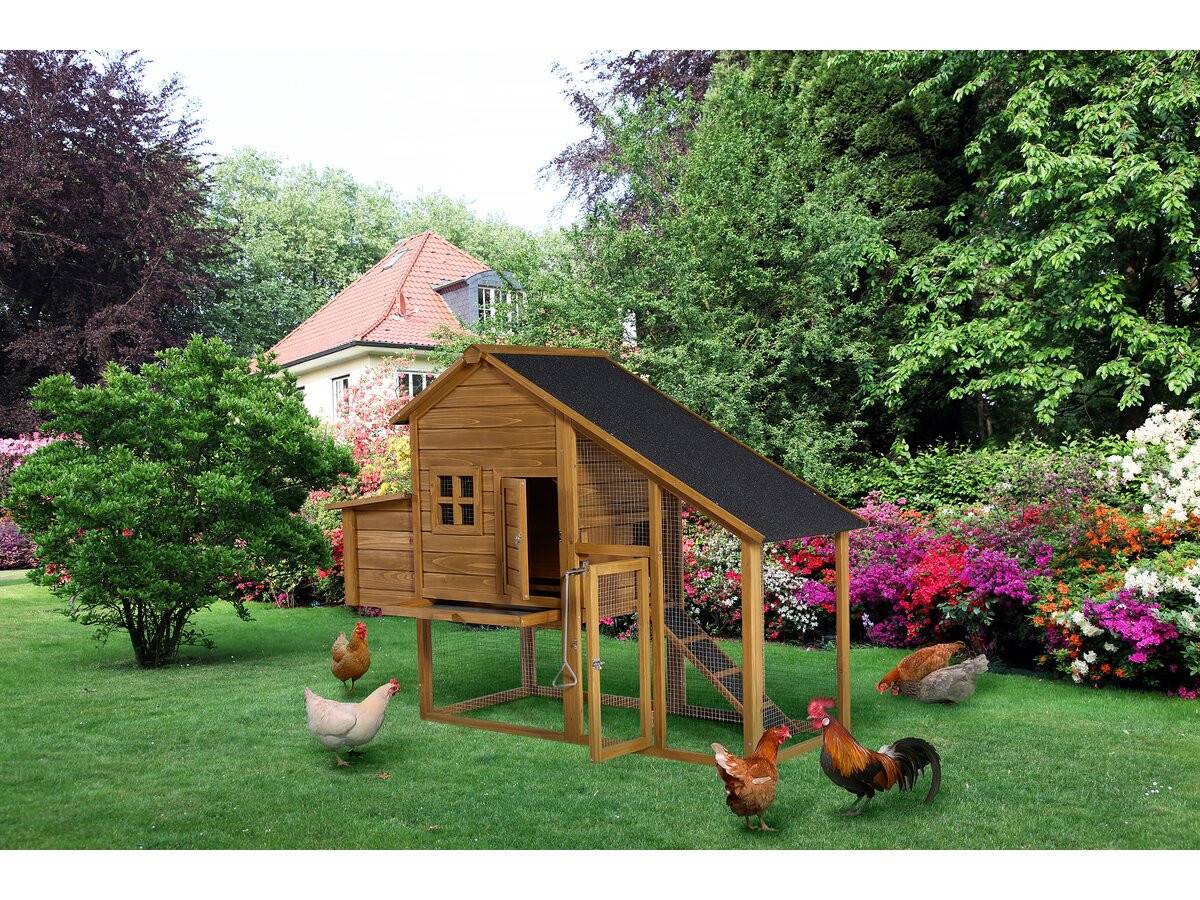 Habitat Et Jardin - Poulailler "princesse" Avec Pondoir En Bois - 4 Poules - Marron -habitat Et Jardin - Image 2