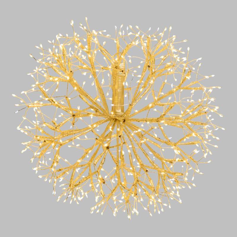 Lotti - Branche Sphère Riche RICH Champagne Ø40cm 576 MicroLED FlashLED avec Rameaux Lotti - Imagen 1