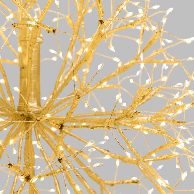 Lotti - Branche Sphère Riche RICH Champagne Ø40cm 576 MicroLED FlashLED avec Rameaux Lotti - Imagen 4