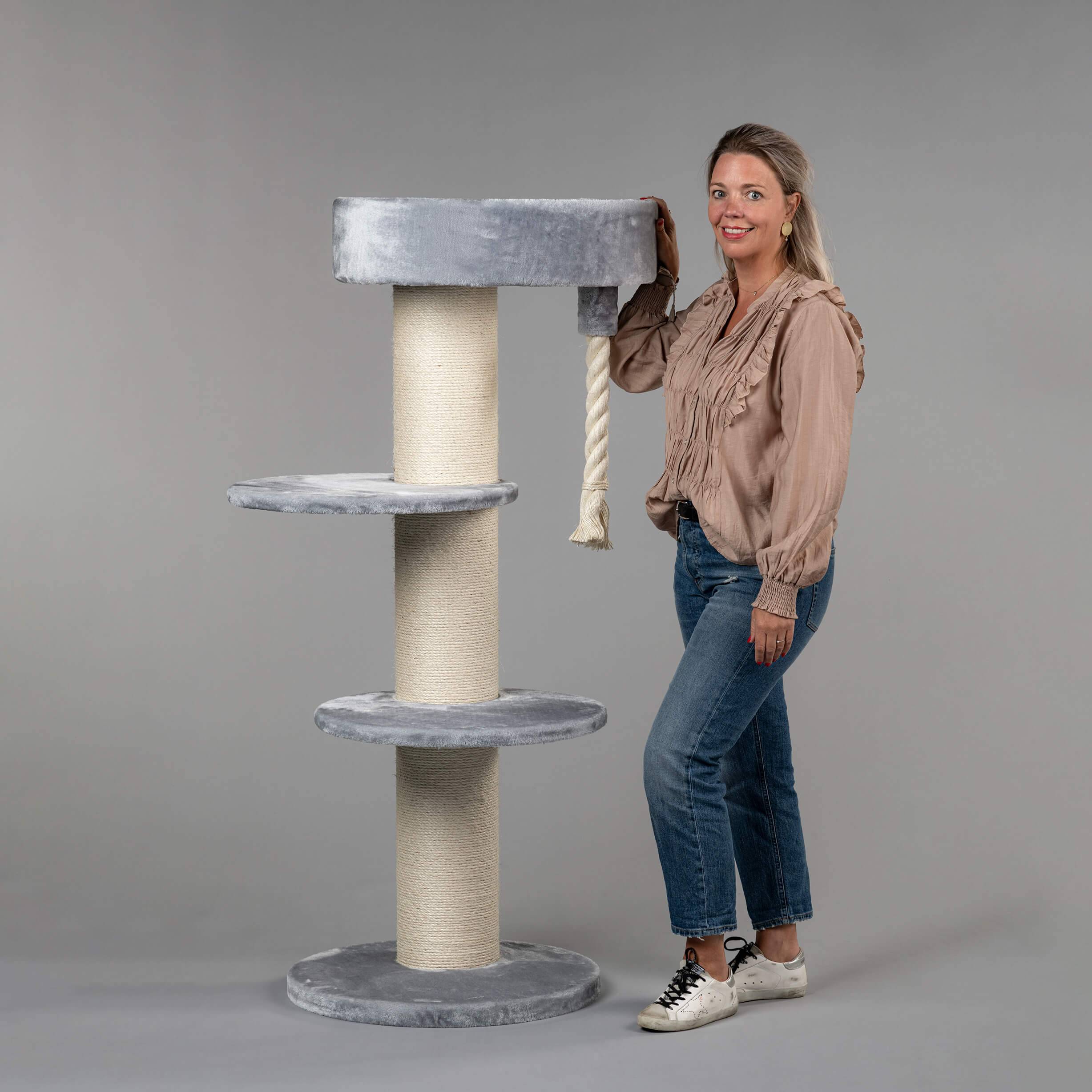 Rhr Concepts Bv - Arbre à chat Maine Coon Sleeper (Gris Clair) - RHR Concepts BV - Imagen 2