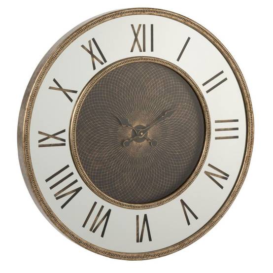 Horloge Murale Design "Romains" 48cm Naturel - Image 1