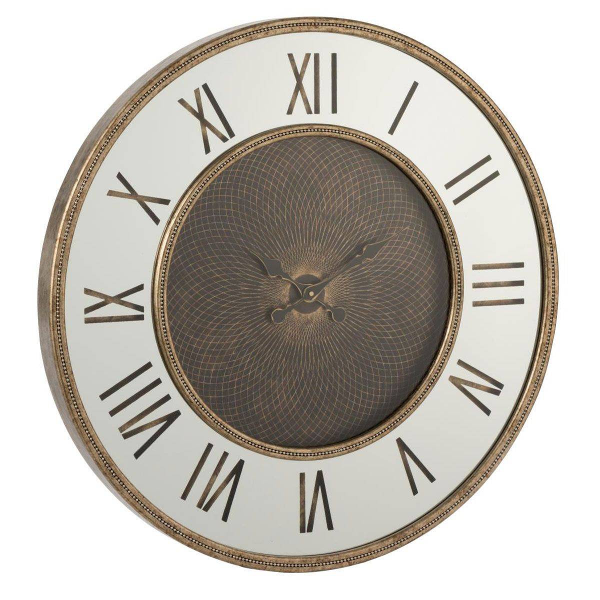 Horloge Murale Design "Romains" 48cm Naturel - Image 1