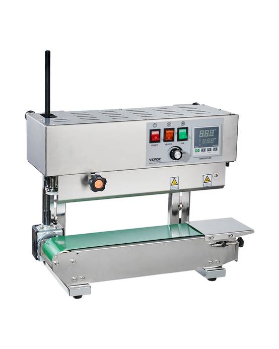 Vevor - VEVOR Machine scellage sacs continu, scellage 6-12 mm, acier inox, contrôle température, pour films plastique. - Image 1