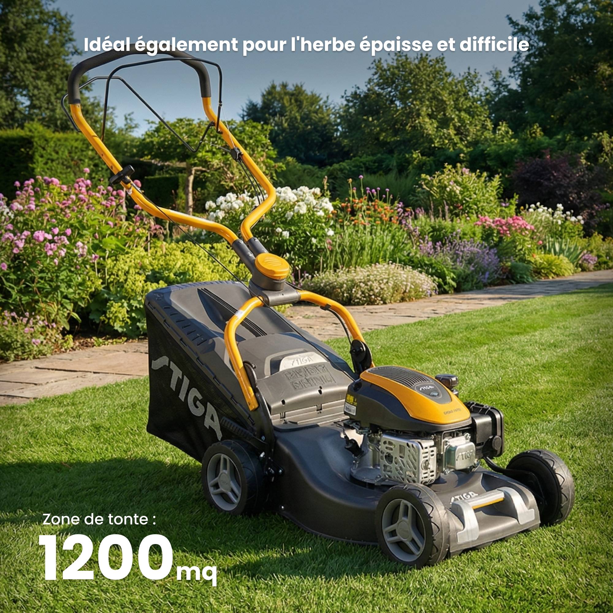 Stiga - Tondeuse Combi 548 S, moteur 139cc, largeur 46cm, bac 60L - STIGA - Image 3