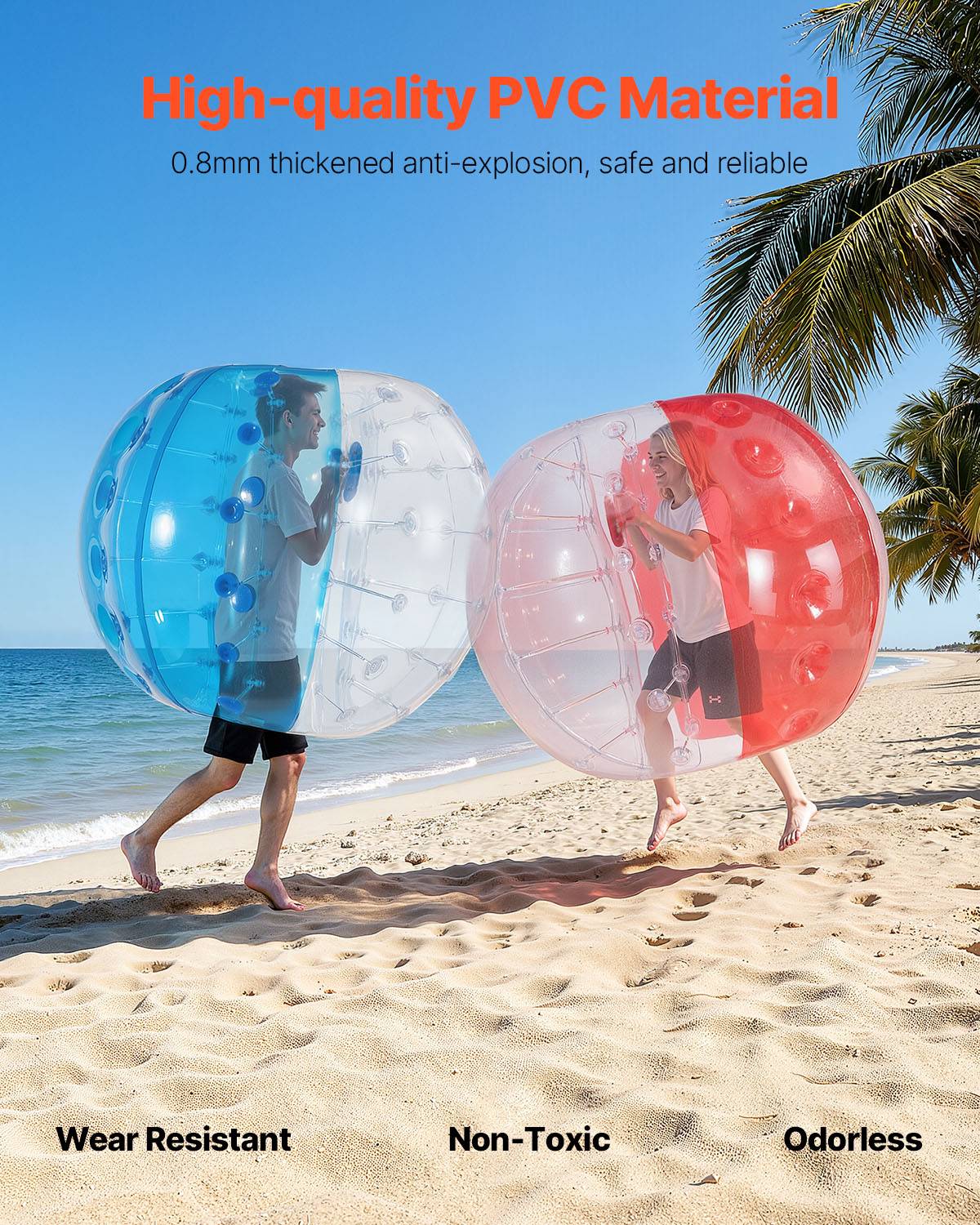 Bulle Gonflable Sumo 2 Pièces - 1,2m De Diamètre Pour Jeux & Football