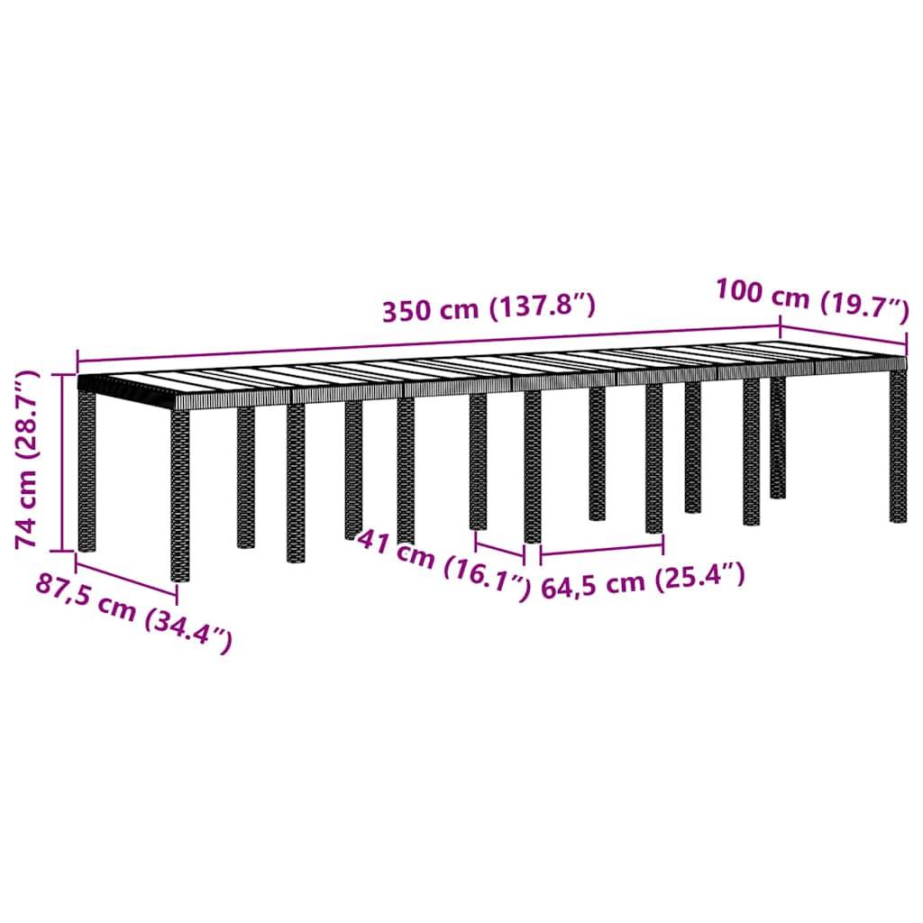 ComfortXL - Table de Jardin 12 Chaises Grises en Résine Tressée Mobilier Complet 13 Pièces pour Extérieur Gris Clair – ComfortXL Outdoor Living - Image 5