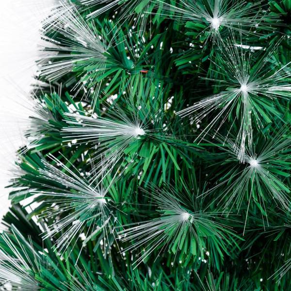 Lotti - Sapin lumineux fibre optique à LED blanc chaud et multicolore 100CM intérieur avec cimier Lotti - Imagen 6