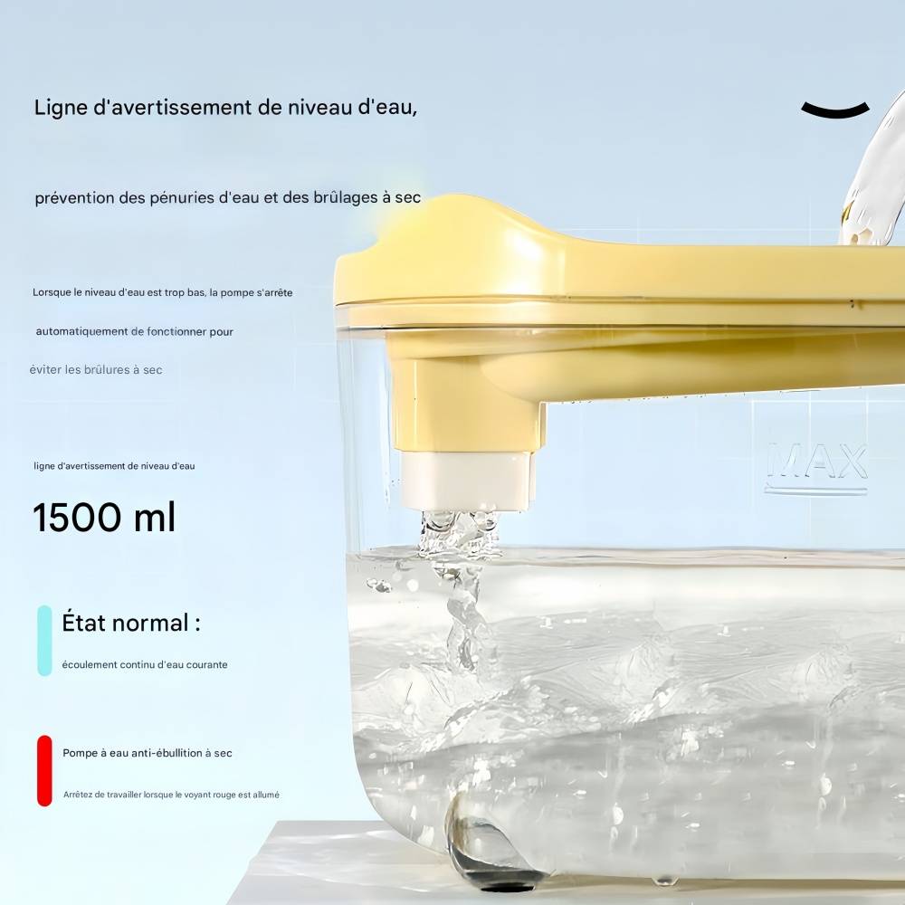 IntiMeg - Fontaine à eau automatique pour chats et chiens 1,5 L IntiMeg - Image 3