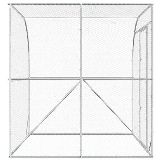 Vidaxl - Poulailler Argenté 200 x 200 x 215 cm Acier galvanisé vidaXL 42042542 - Image 6