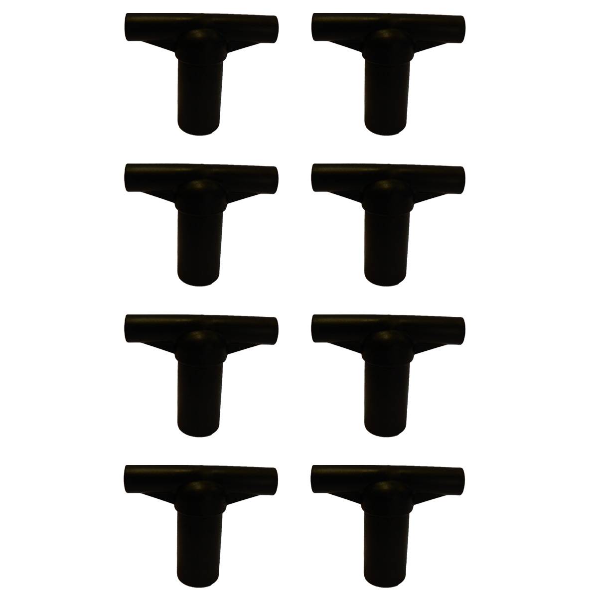 Kangui - Lot de 8 capuchons T-section pour arceau de filet de trampoline Ø 32 mm Kangui