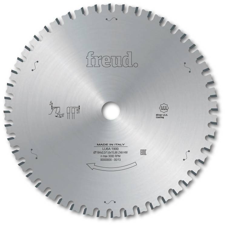 Lame de coupe à sec pour métaux ferreux FREUD - Ø305 2,6/2,2 AL25,4 Z80 TD - F03FS05354 -LU6A 1200 - Imagen 1