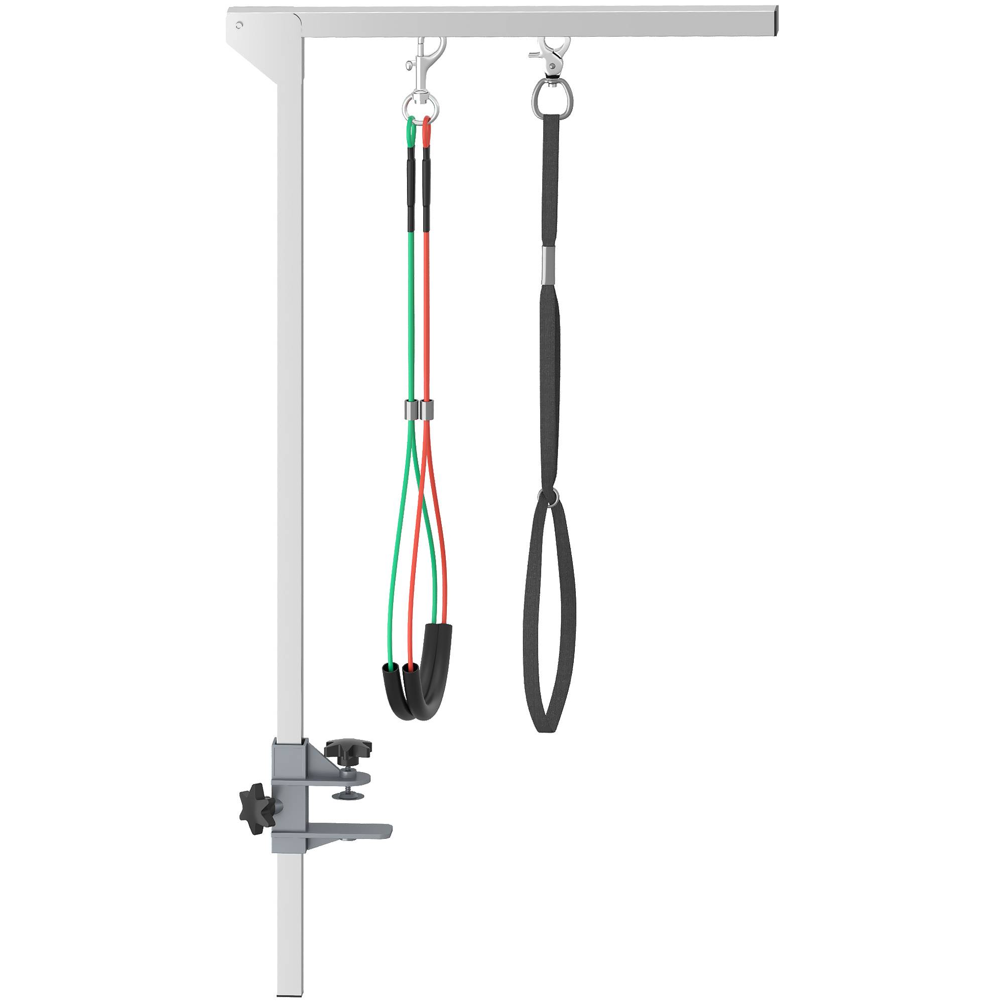 Bras de toilettage pliable en aluminium pour animaux avec pince, ajustable, pour chiens moyens, 36 x 8 x 74 cm - PANGIVO