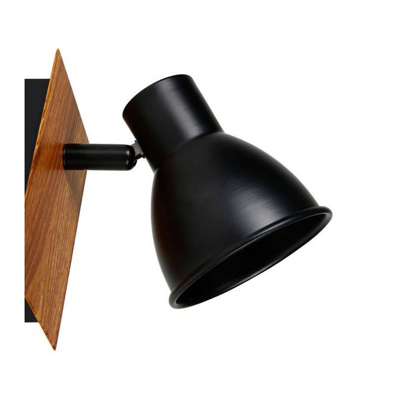Ostaria - Spot Atelier métal noir et bois Ostaria - Image 2