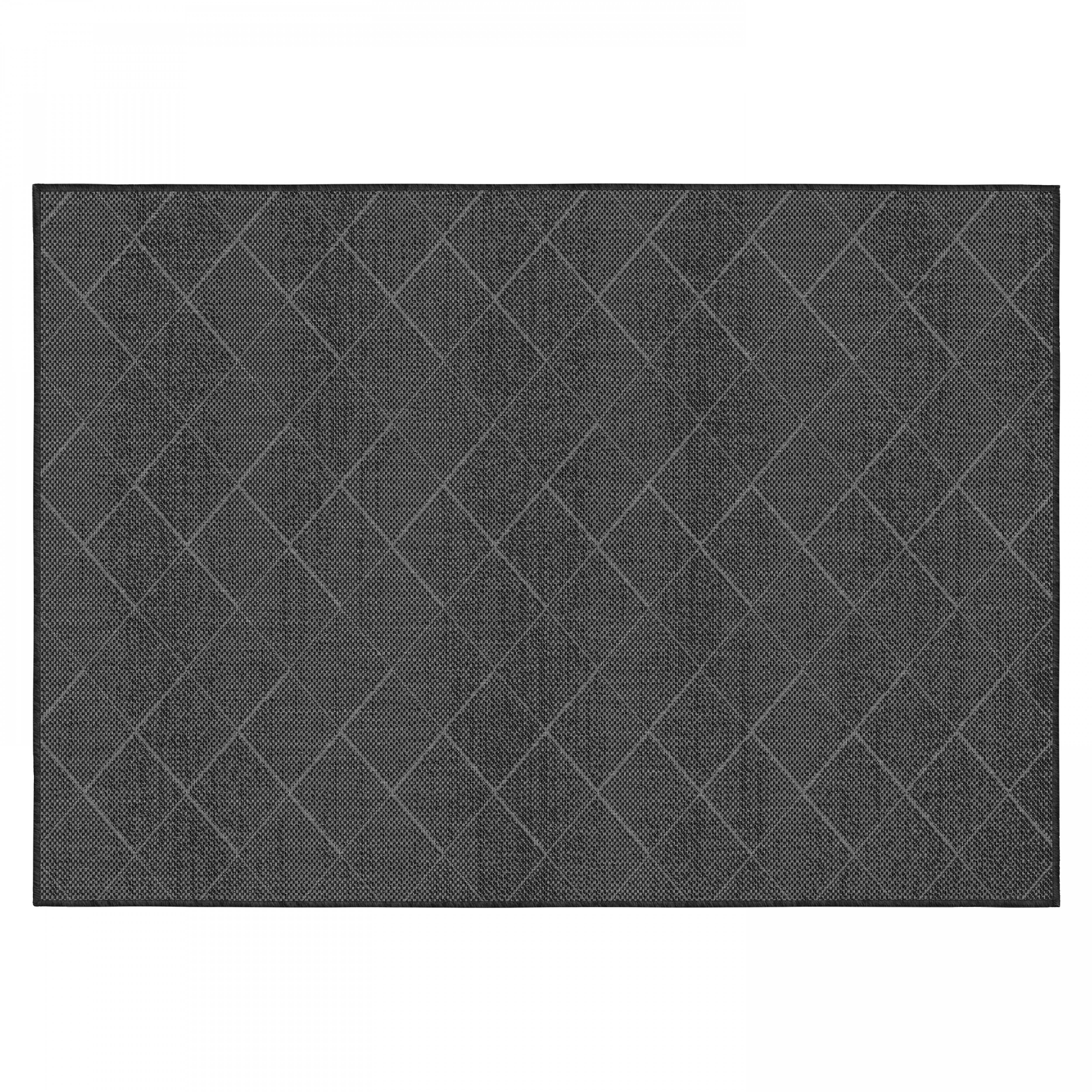 Oviala - Tapis d'extérieur en polypropylène 200 x 290 cm noir Dioma - Oviala - Imagen 1
