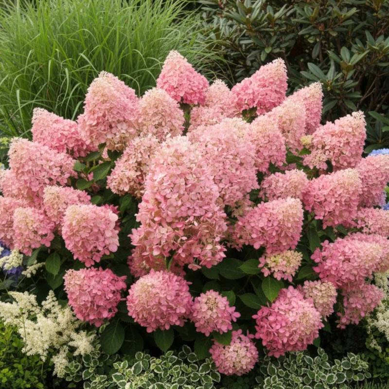 Hortensia paniculata Magical® Sweet Summer 'Bokrathirteen', Hydrangea paniculata à fleurs Rouge - feuillage Caduc - Pot de 1,5L - 10/20 cm-  hauteur à - Imagen 4