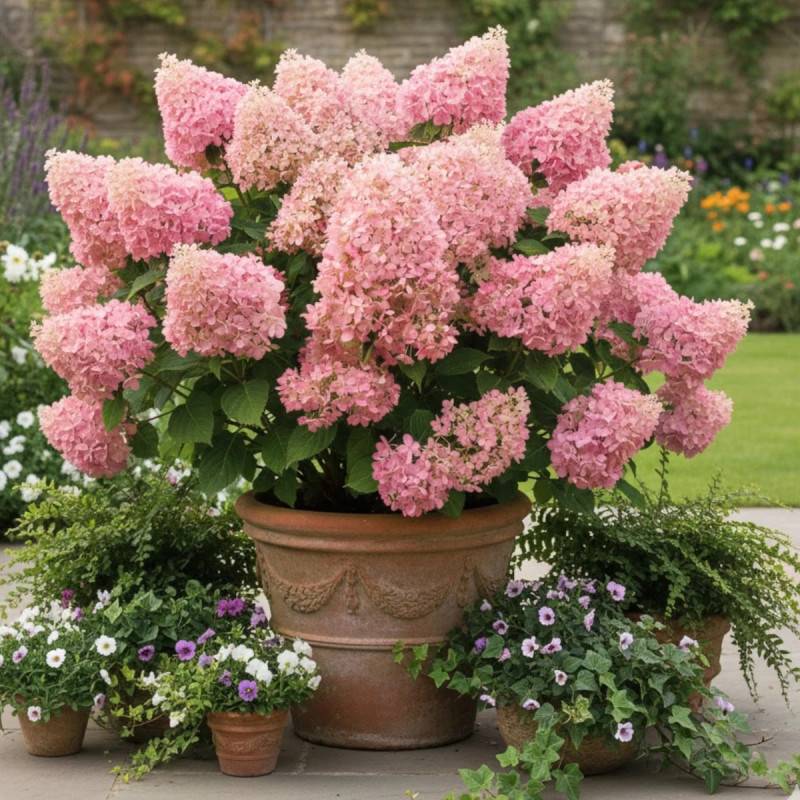 Hortensia paniculata Magical® Sweet Summer 'Bokrathirteen', Hydrangea paniculata à fleurs Rouge - feuillage Caduc - Pot de 1,5L - 10/20 cm-  hauteur à - Imagen 5