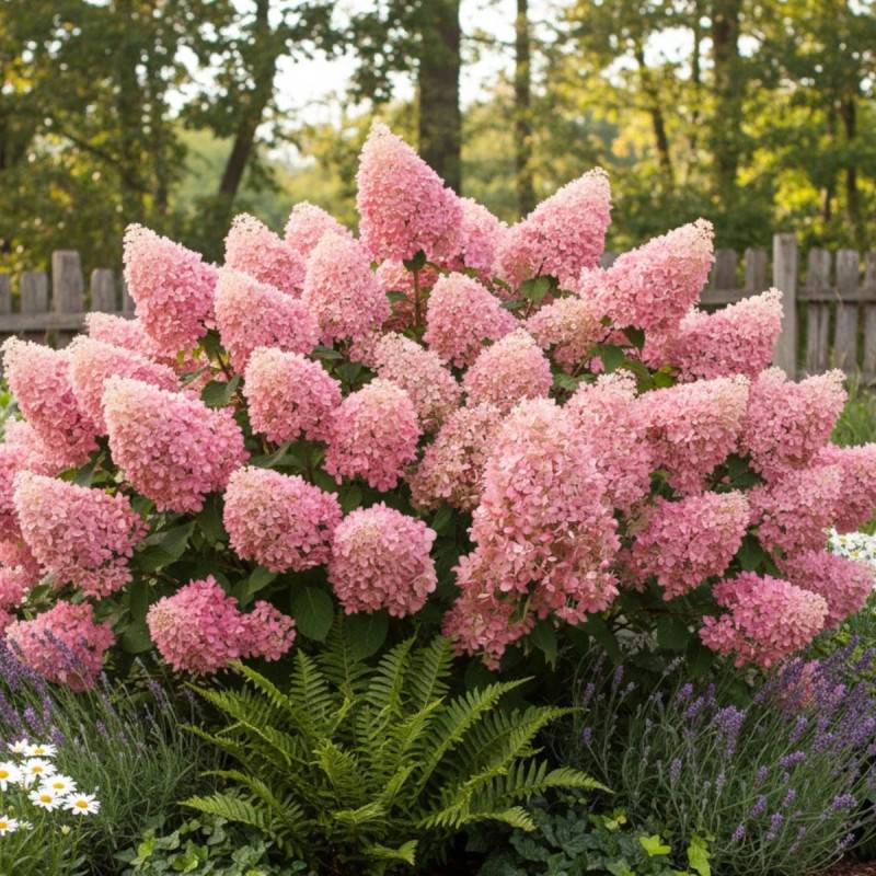Hortensia paniculata Magical® Sweet Summer 'Bokrathirteen', Hydrangea paniculata à fleurs Rouge - feuillage Caduc - Pot de 1,5L - 10/20 cm-  hauteur à - Imagen 2