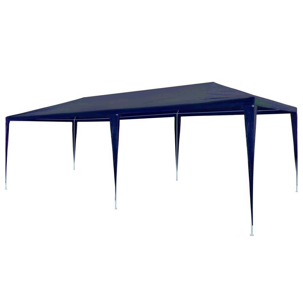 Tente de réception - Tonnelle de jardin - Barnum 3x6 m PE Bleu MP777 - Image 2