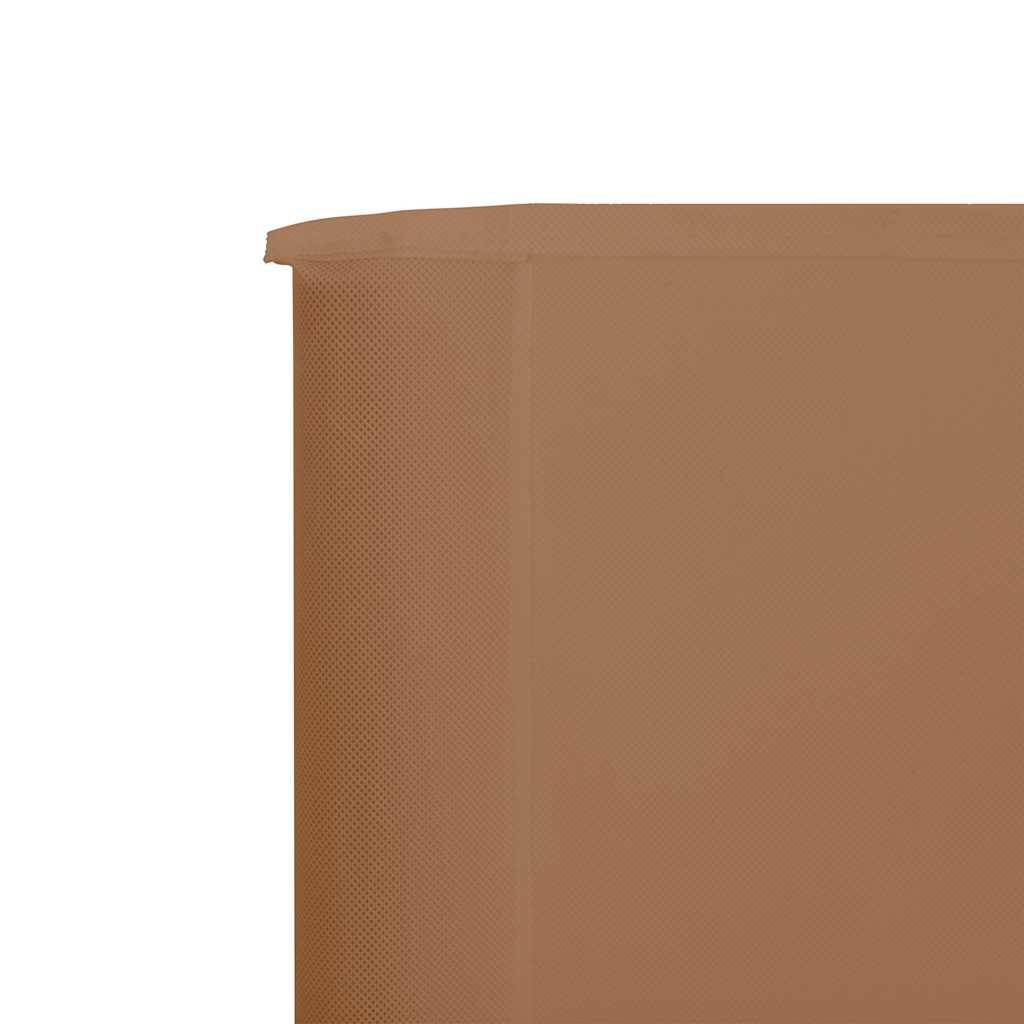 Paravent 9 panneaux tissu non-tissé bois taupe 1200 x 160 cm - PANGIVO - Image 4